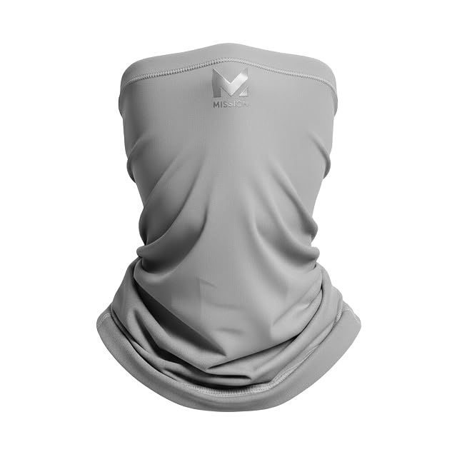 MISSION Multi-Use Neck Gaiter Face Mask for Ski Outdoors UPF 50 Breathable Lightweight Fabric