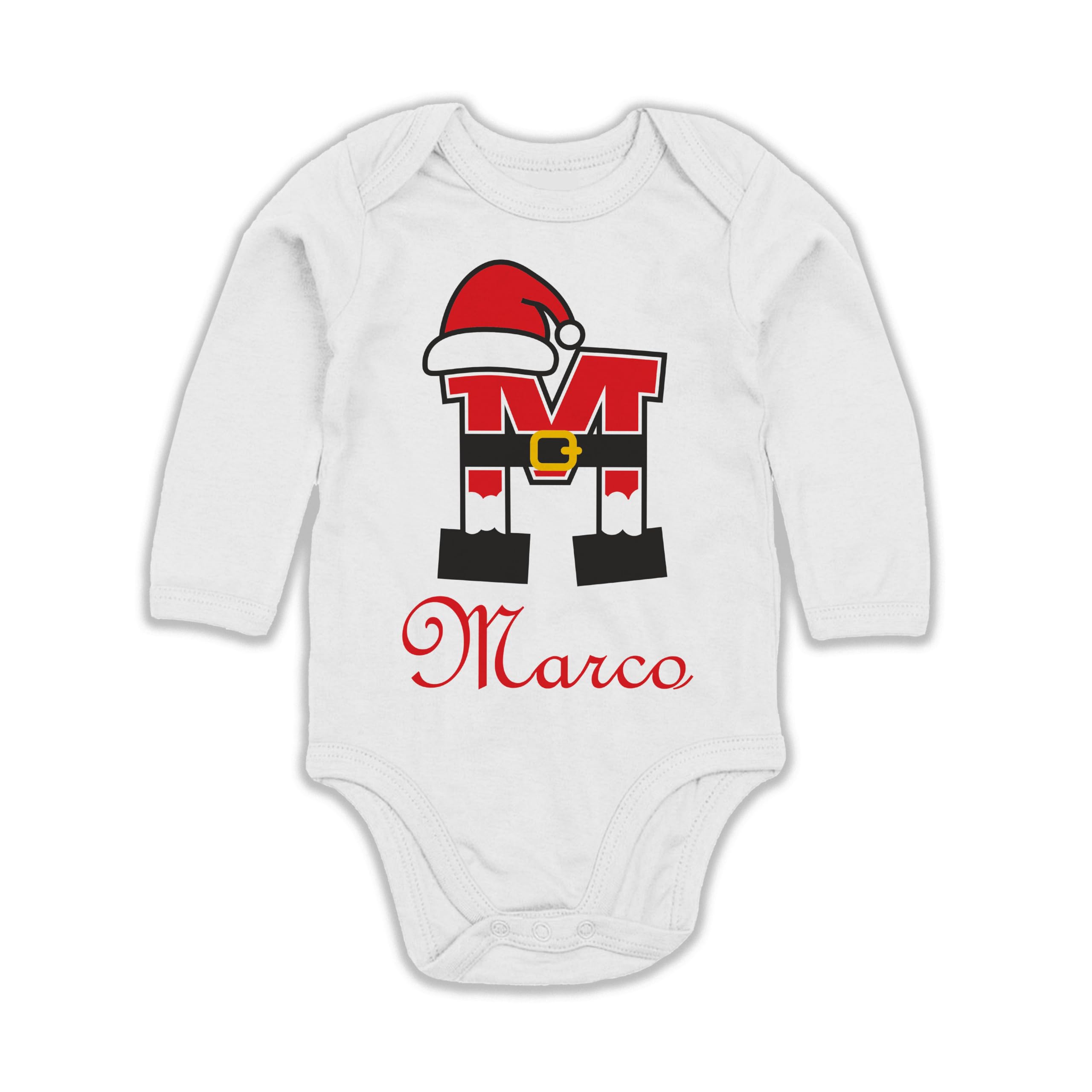 Felpe e Body Neonato Natale Maniche Lunghe Famiglia Nome e Iniziale Personalizzabili Padre Madre Bimbo Bimba Nomi Christmas Time Set Coordinato