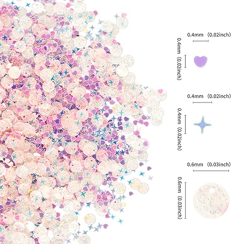 Miniatura 6 de 500 unidades de confeti de estrella rosa con confeti para mesa de bebé, niño, niña, boda, cumpleaños, baby shower, niños y niñas, suministros de