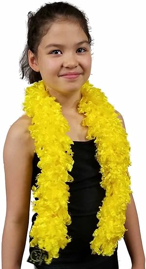FEATHERLESS Child Original Faux Feather Boa (Made of Yarn) - 40 inch, U.S. Patent # D814,740. Cut to Length. Made in America