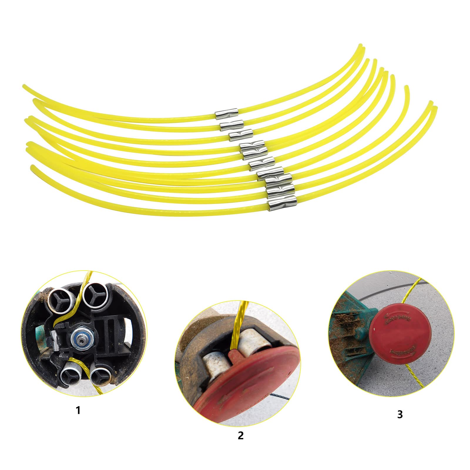 20 Fili Di Ricambio Per Tagliabordi Bosch ART23 - 3,5mm X 31cm - Foto 10