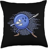Vista 4 de Bowling and Skittles Accessories & Gifts Dabbing Ball - Almohada de boliche, 16 x 16 pulgadas, multicolor