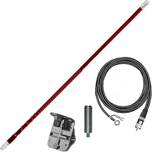 FIRESTIK Kit NGP de espejo único de 4 pies completo, rojo, FG4648-R