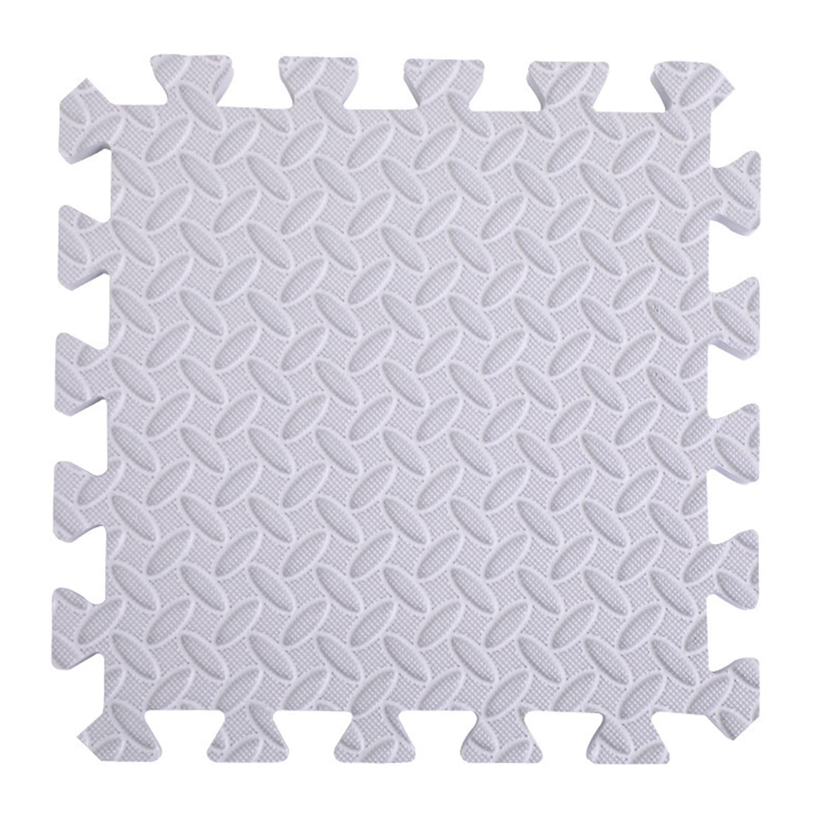 Alfombra de patchwork, 12 unidades, tapetes de espuma entrelazados con borde, tapete de rompecabezas, tapetes de suelo, alfombras suaves y gruesas, tapete de juego para gimnasio, 30 x 30 cm, gris, 1