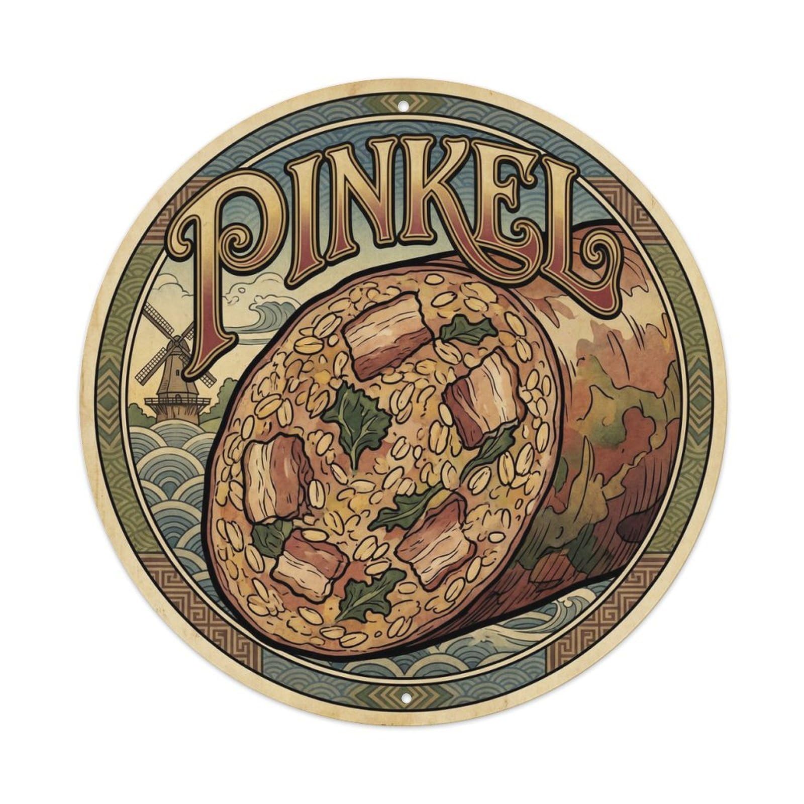 German Pinkel Regional Food Culture Vintage Metal Tin Sign