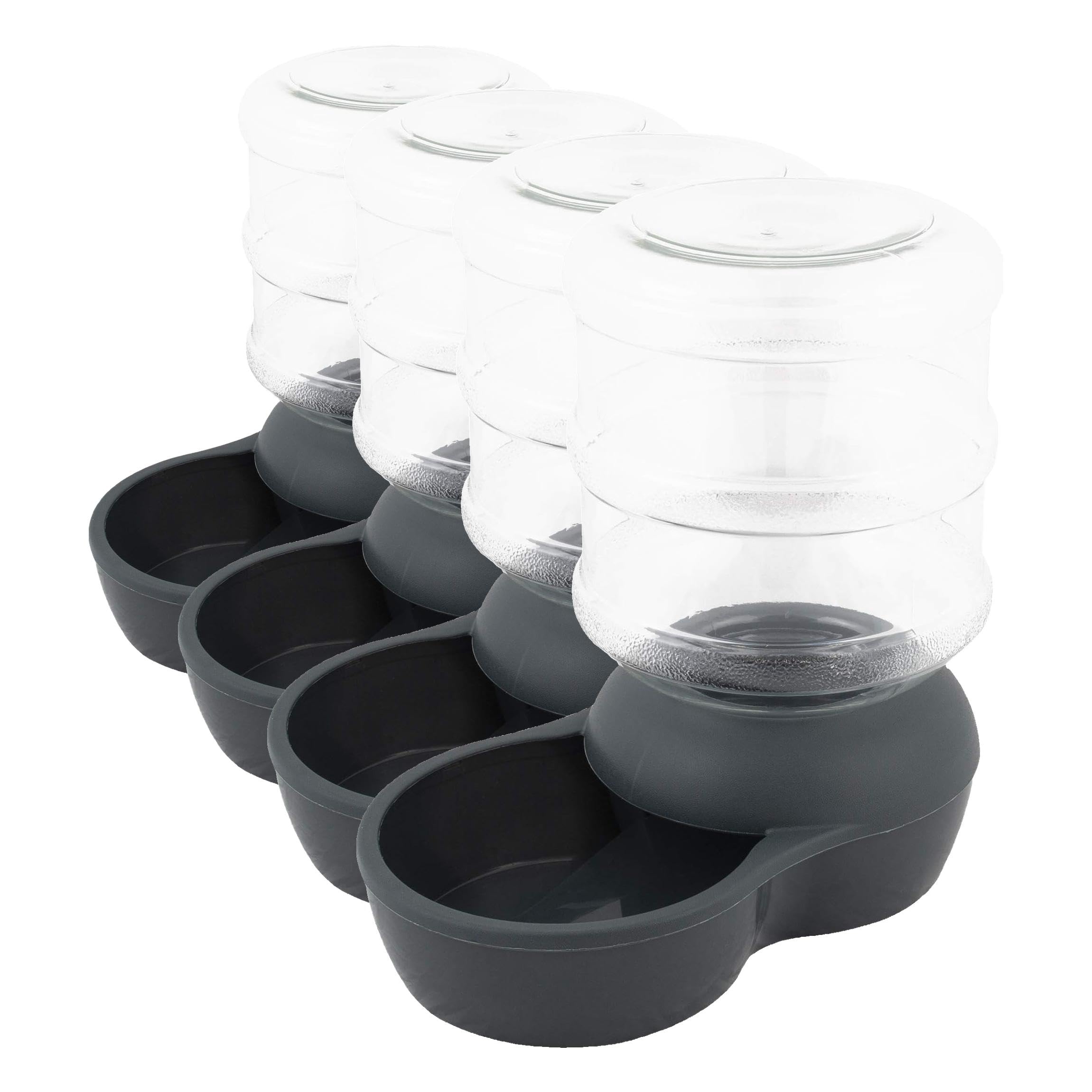 Petmate Aspen Pet Lebistro Gravity Waterer, Made in USA, 2.5 gallons (Pack of 4)
