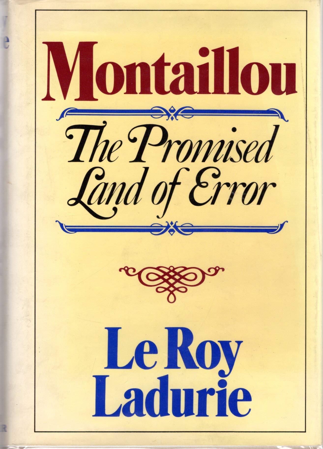 Buy Montaillou: The Promised Land of Error — BookShops.in
