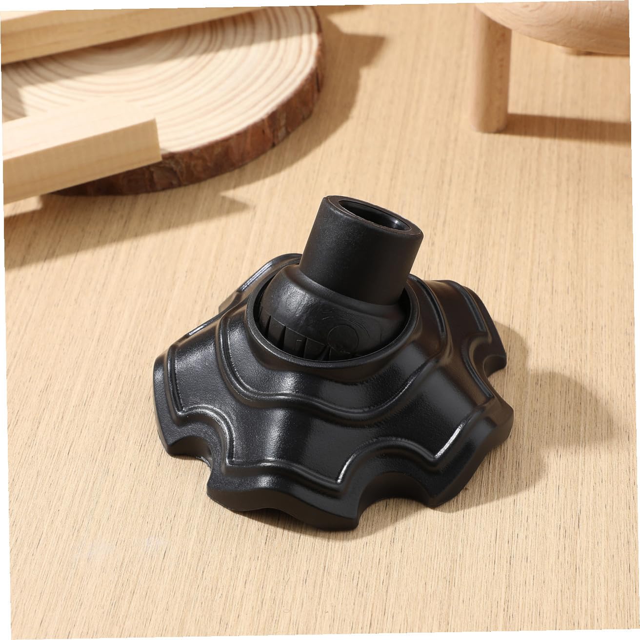 Embouts de Protection pour Pieds de Chaise de Camping en Plastique Noir, Lot de 4, Antidérapants et Empêchant L'enfoncement pour Tables et Chaises en Extérieur