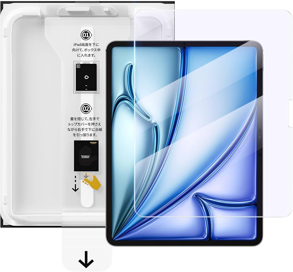 Amazon.co.jp: 【バリ楽Box】NIMASO ガラスフィルム iPad Air 11インチ
