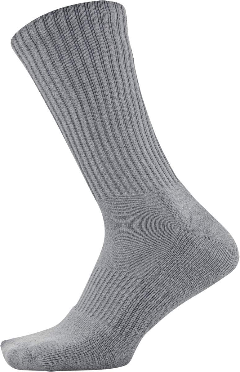 Under Armour Adult Cotton Crew Socks, Multipairs X-Large Red/Assorted (6-pairs)