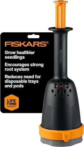 Fiskars Garden Soil Block Maker for Plant Seeds with Natural Air Pruning