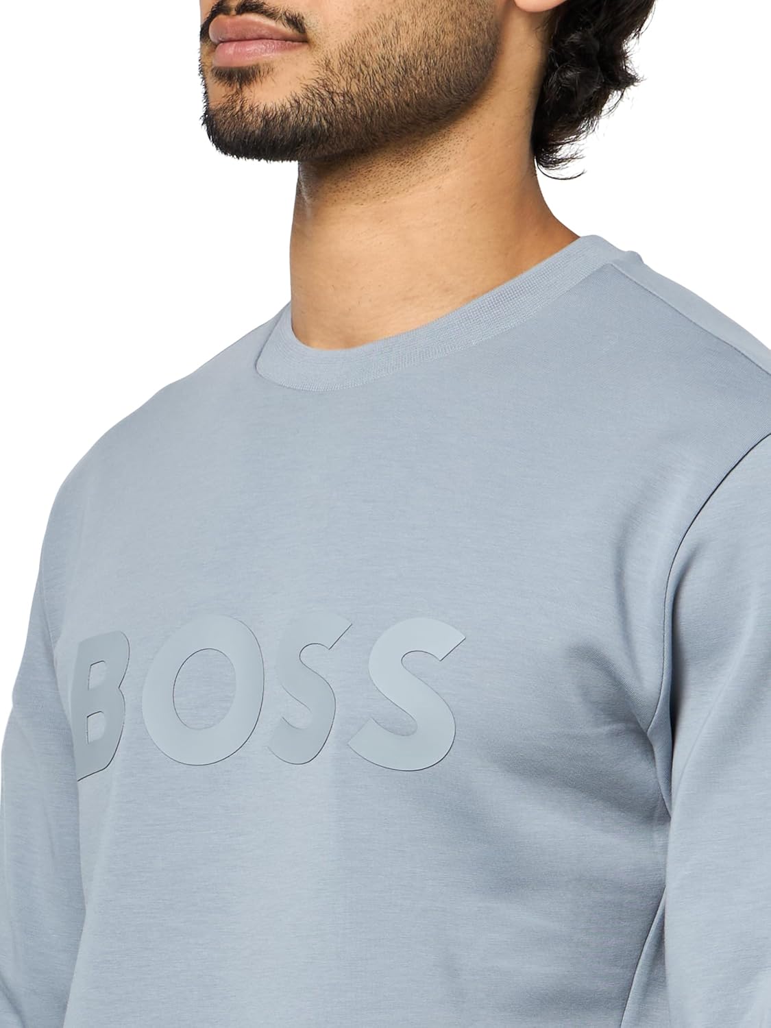 BOSS mens Boss Iconic Logo Crewneck Sweatshirt - Image 3