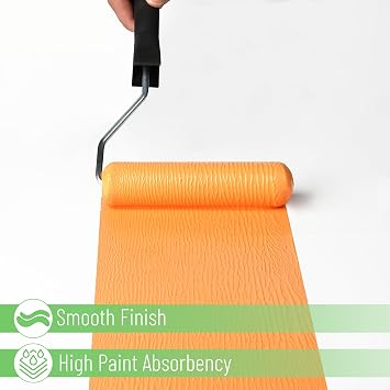 Bates- Foam Paint Roller Covers, 6, 10 Pack, White, High Density Foam Roller Paint