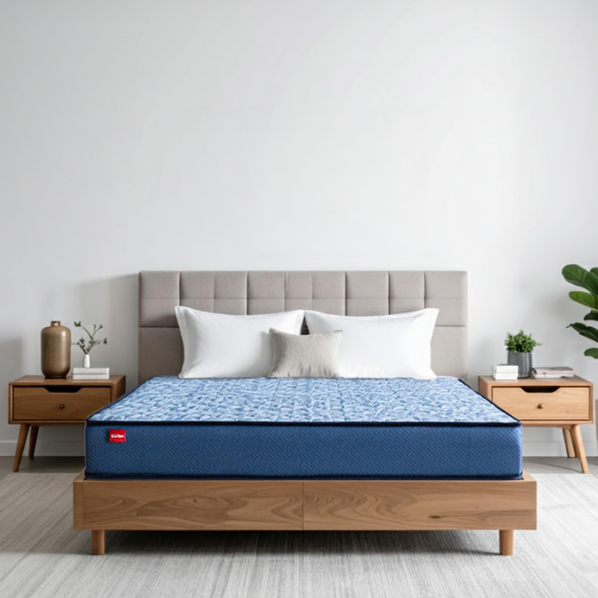 Kurlon Duo Rest Essential Mattress | Reversible Foam Mattress | Dual Comfort | Firm & Gentle Sides | Orthopedic Support | 10-Year Warranty | Double 72X48X5