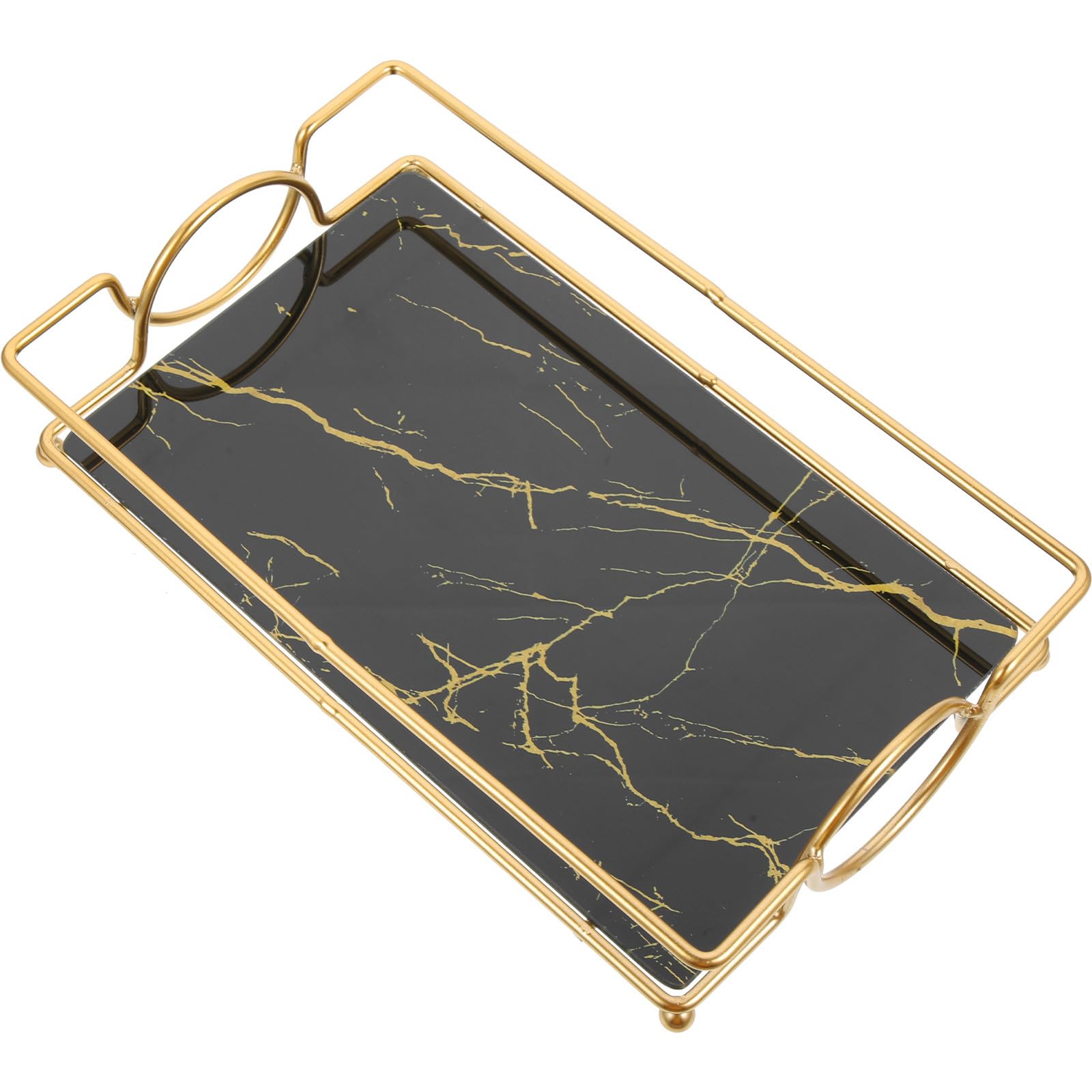 Plateau de rangement cosmétique noir pour éliminer le désordre de vos vasques