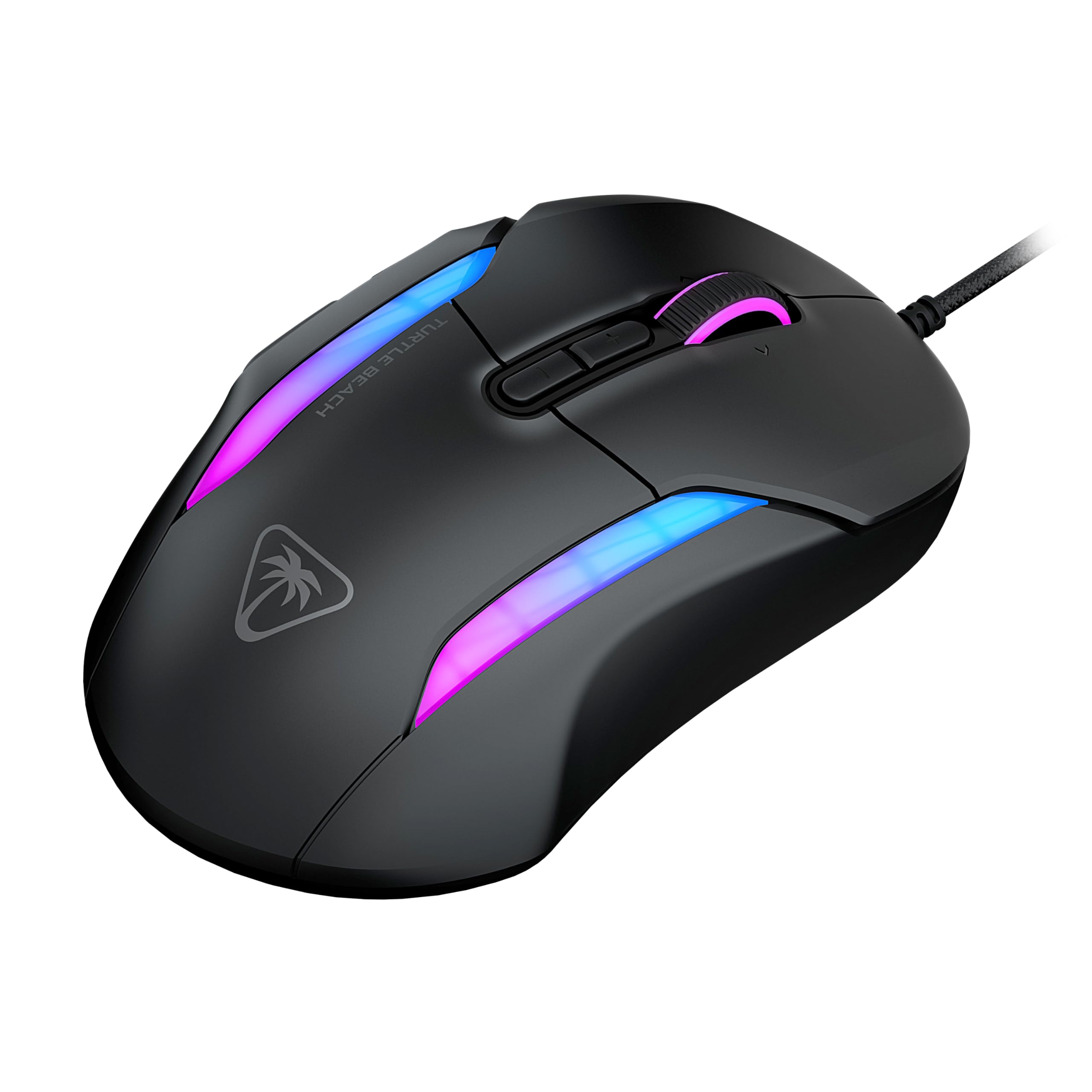 Turtle Beach Kone II Ergonomische RGB-Gaming-Maus, 26K DPI Optischer Sensor, optische Schalter, 23 programmierbare Funktionen, Schwarz