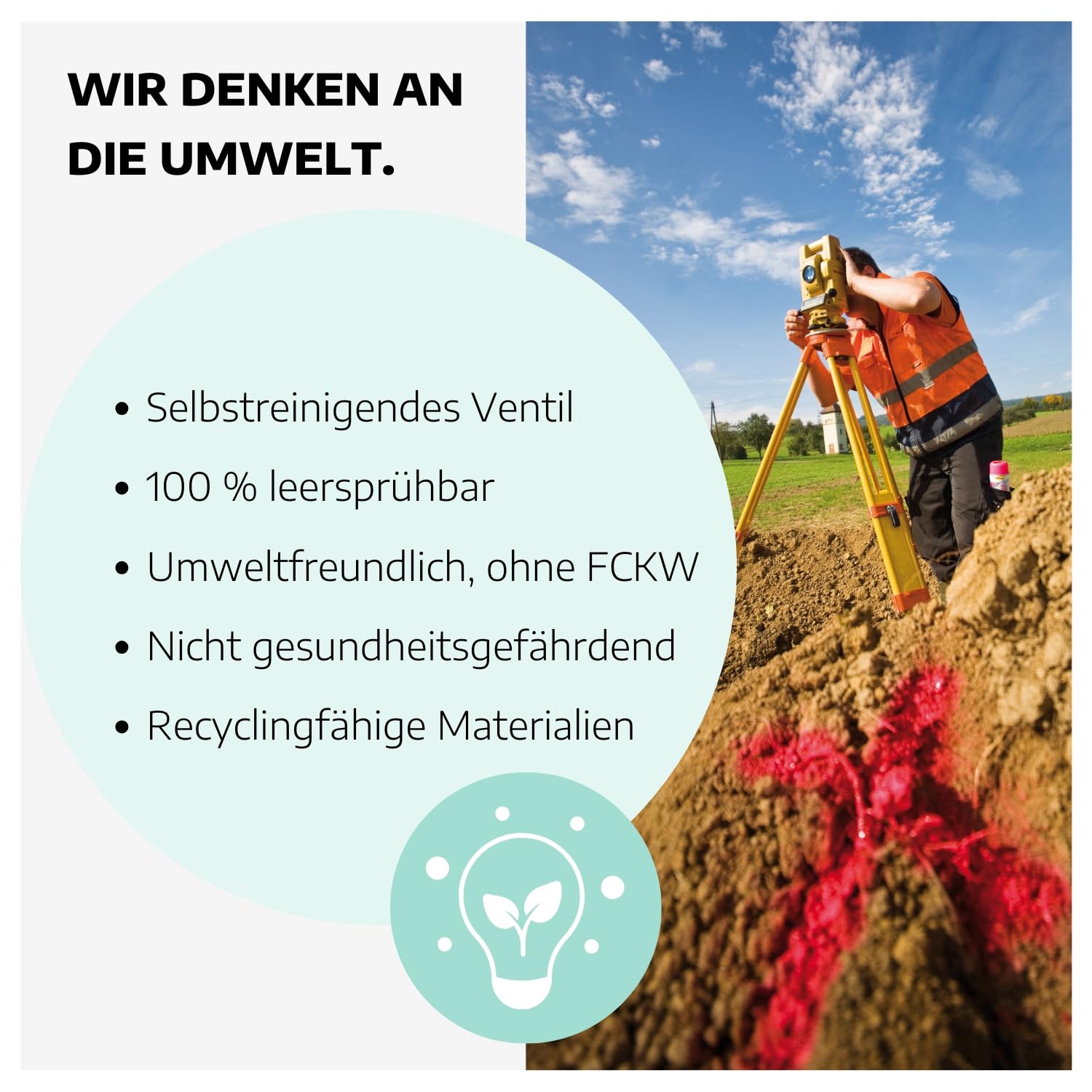 Markierspray neon-pink 500ml I 12 Stück Sprühfarbe mit hoher Deckkraft & ohne FCKW I Markierungsspray Baustelle schnell trocknend & wetterfest I Sprühfarbe zum Markieren für Wand- & Boden