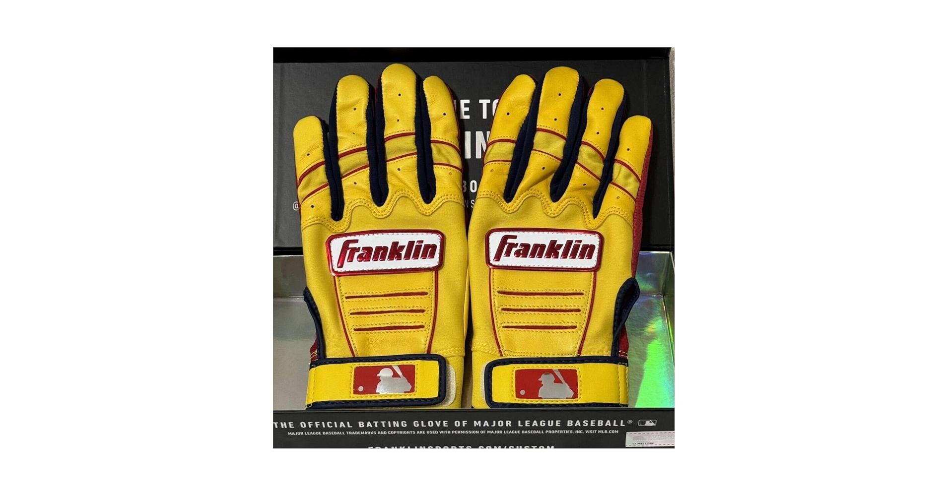 Franklin Custom CFX Pro黄色 ネイビー Sサイズ バッテ Amazon | ノーブランド品 FranklinCustomCFXPRO黄色×ネイビーM