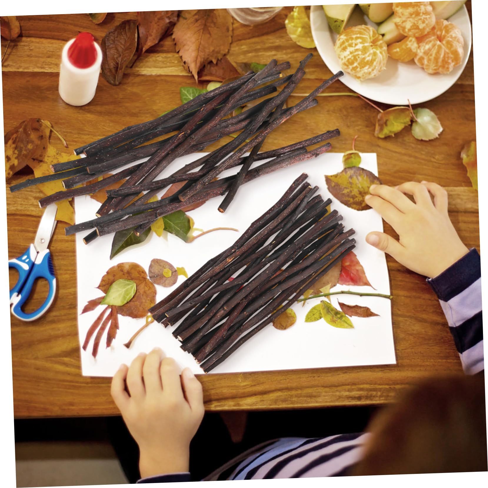 LIFKOME 5 Ensembles Bâtons Naturels Pour Artisanat Lot Bâtons Longs Pour Projets Diy Décorations Photo Et Artisanat À Domicile 50 Pièces * 5