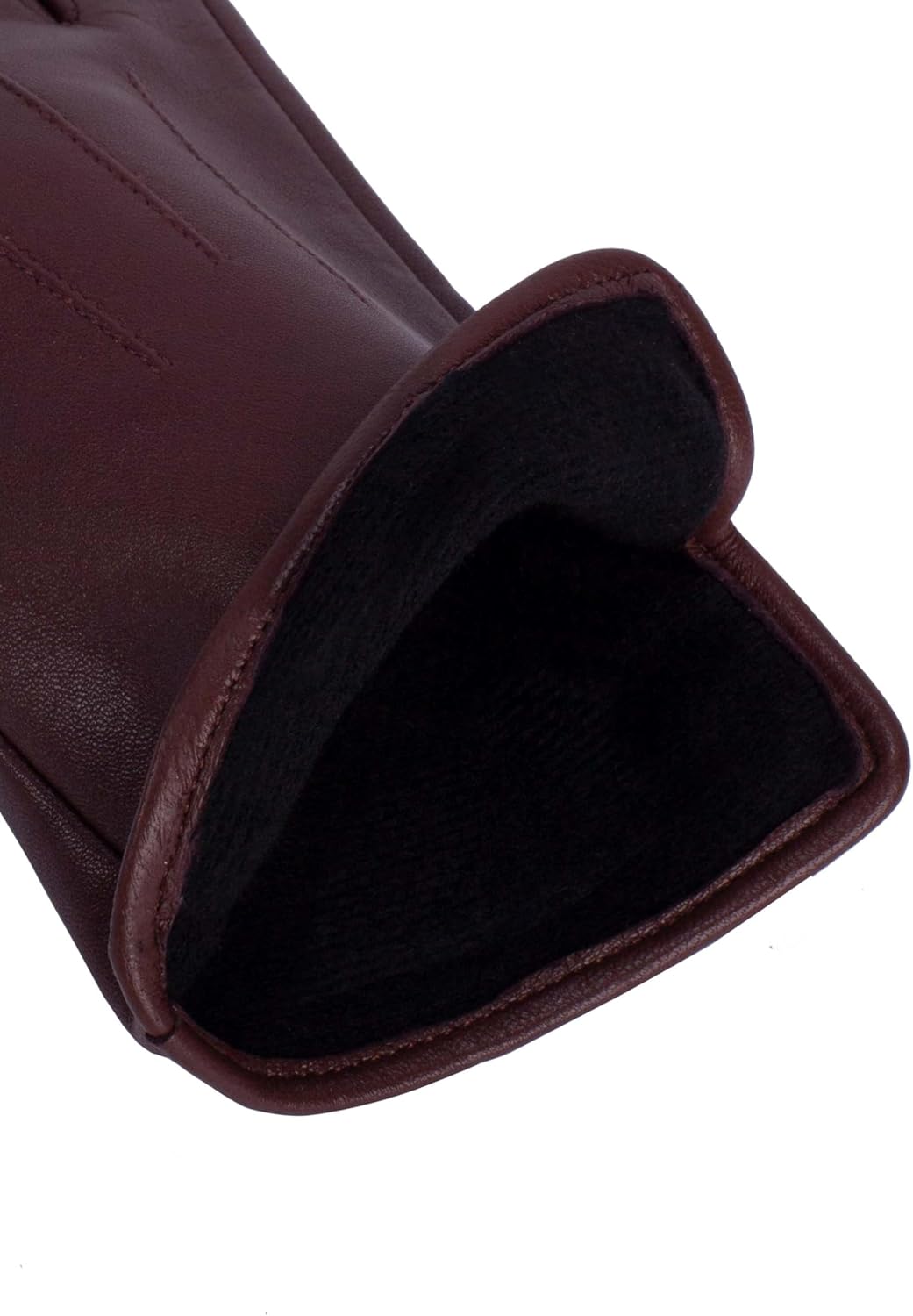 Kessler "CARLA" Premium Lambskin Womens Leather Glove - Fleece Lining, for Cold Weather - Image 3