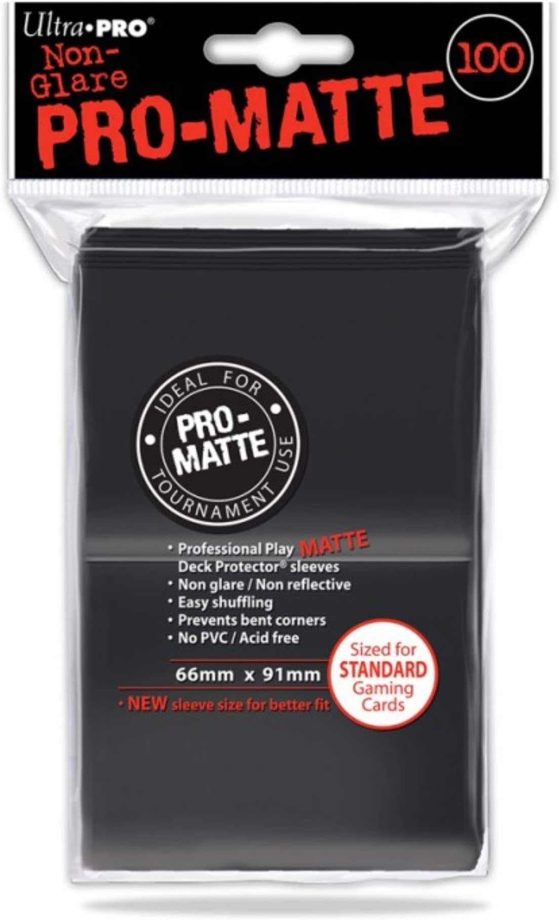 Ultra Pro 7442784515 Deck Protectors - Pro-Matte Black