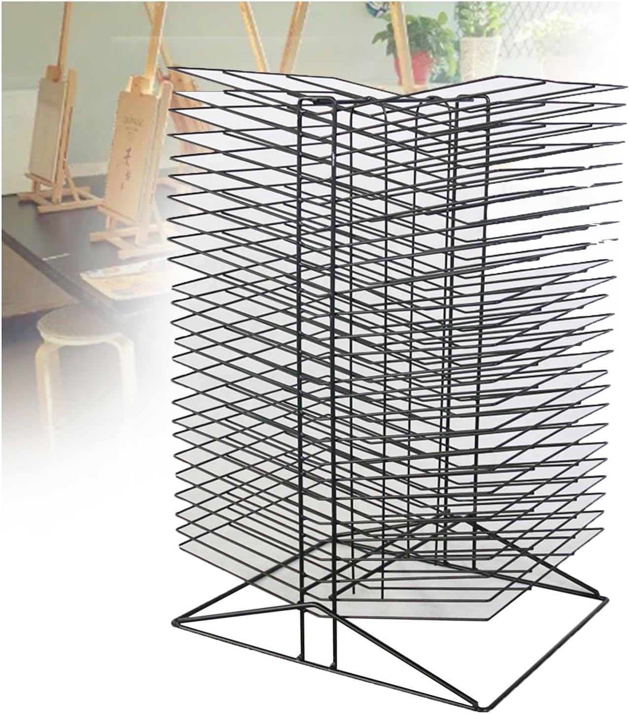 Amazon.com: KIYILIHI Art Drying Rack,Large Capacity Artwork Stack Rack ...