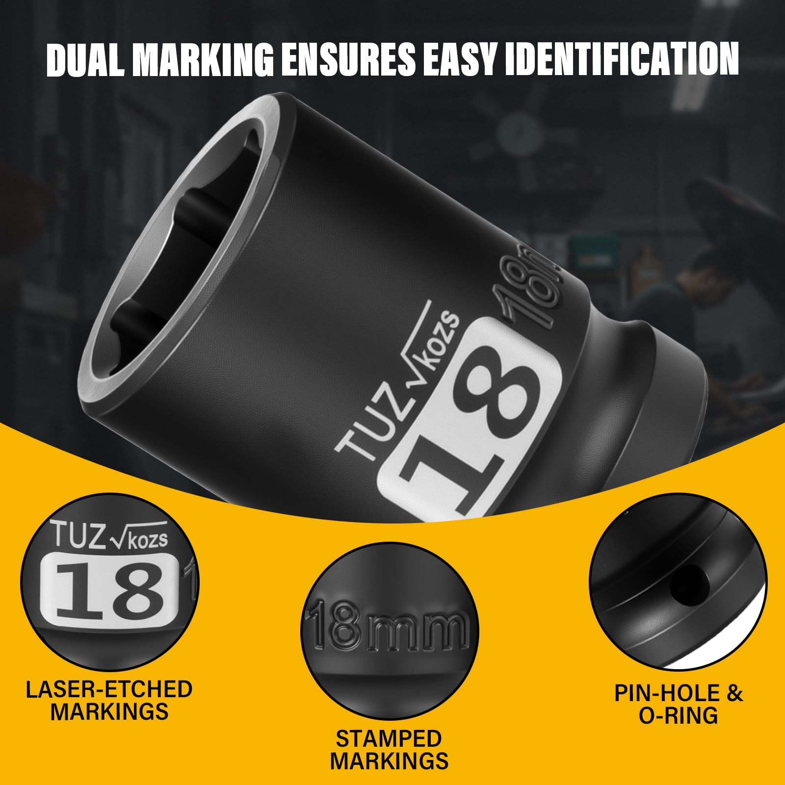 1/2 Inch Impact Socket - CR-MO Steel -3 1/2 Inch Impact Socket - CR-MO Steel -3
