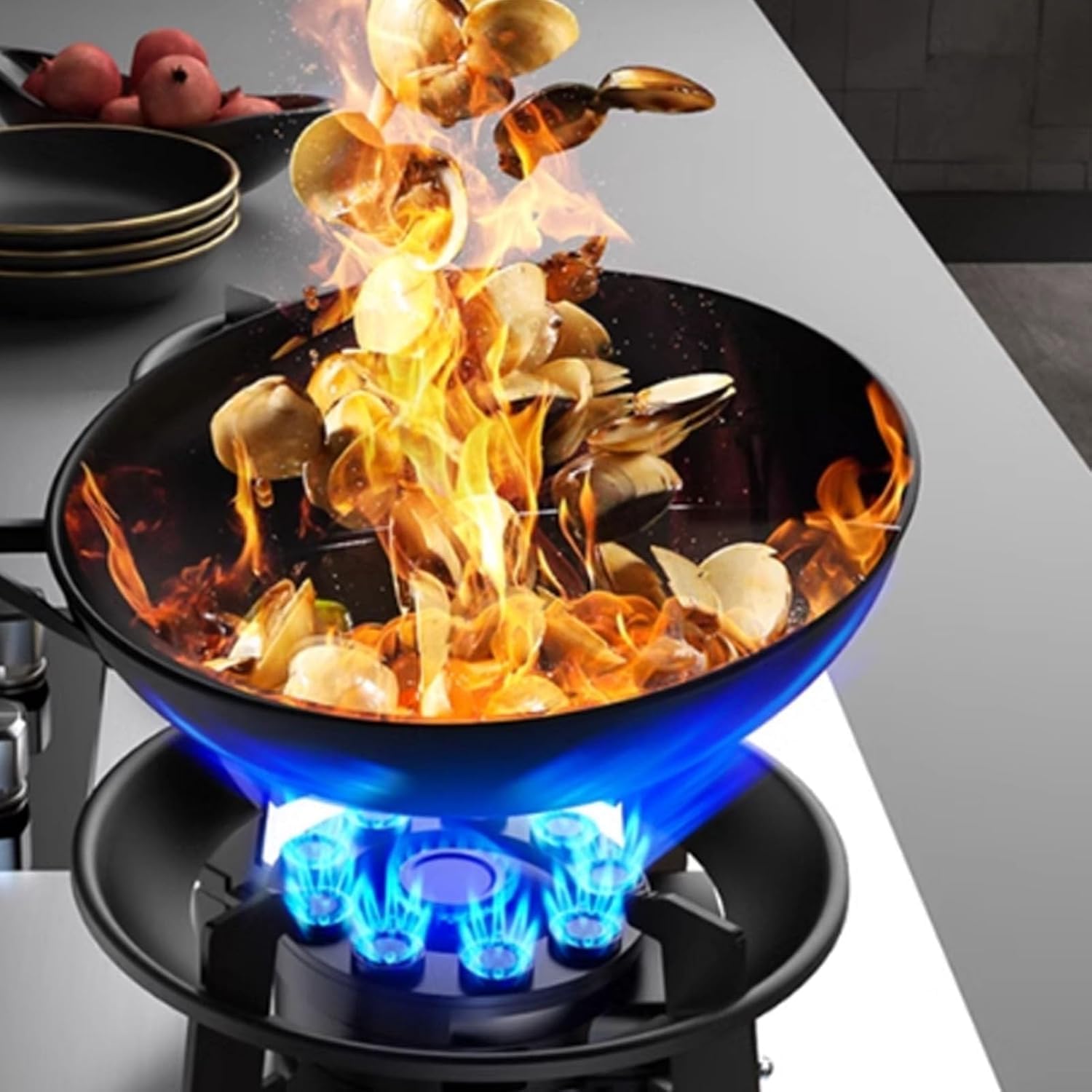Gas Stove,Stainless Steel 2 Burners Gas Stoves Cooktop with Thermocouple Protection Gas Cooktop,NG/LPG Convertible,Suitable for Apartments,Indoor,8.5KW(Ng)