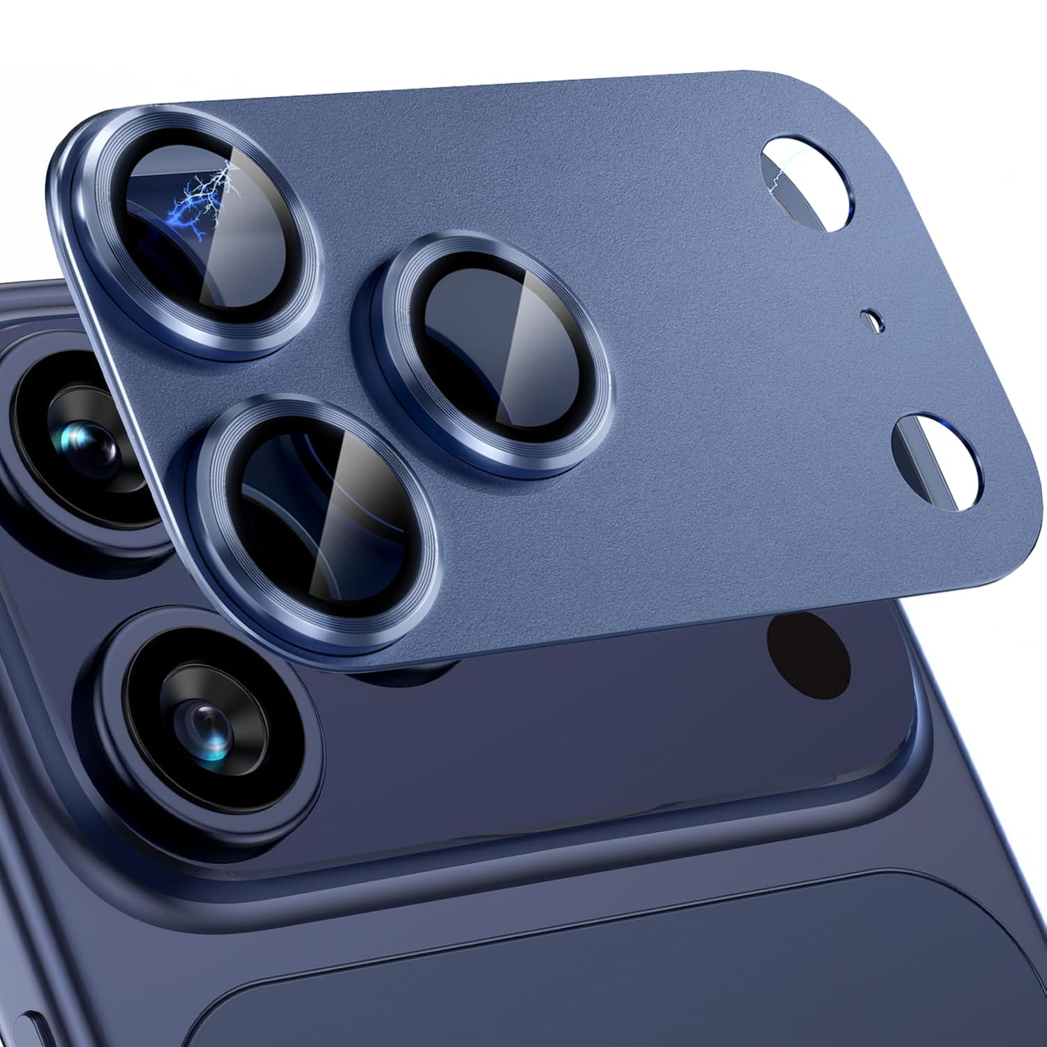for iPhone 17 Pro Max Camera Lens Protector, Deep Blue