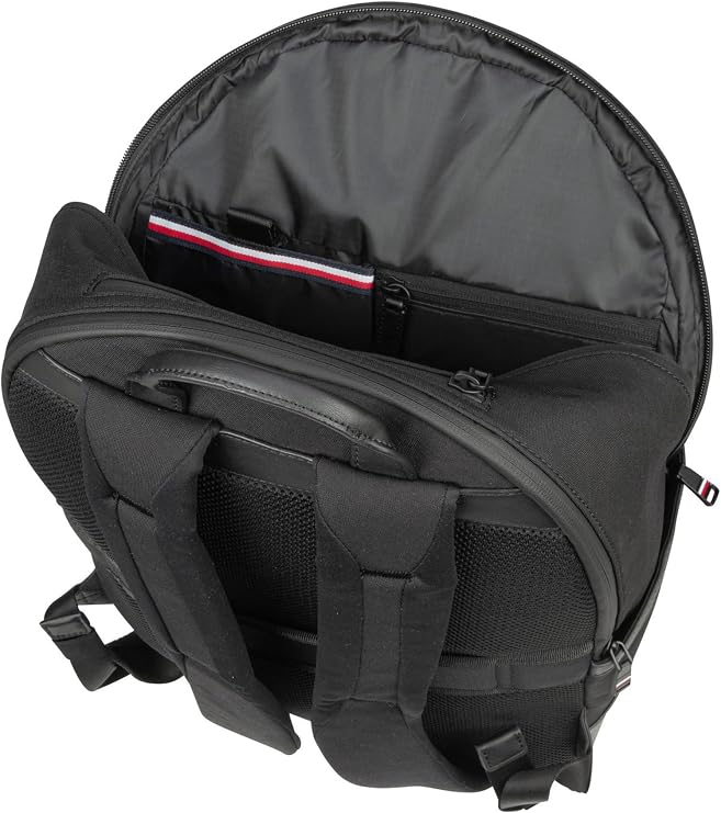 Tommy Hilfiger Black Nylon Backpack