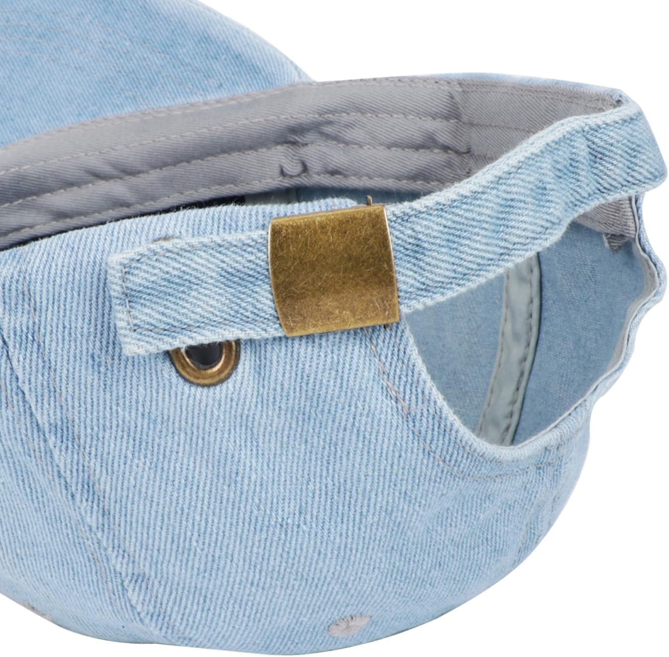 Vintage Distressed Ripped Denim Baseball Cap Low Profile Unstructured Cotton Dad Hat Adjustable for Women Men - Image 3