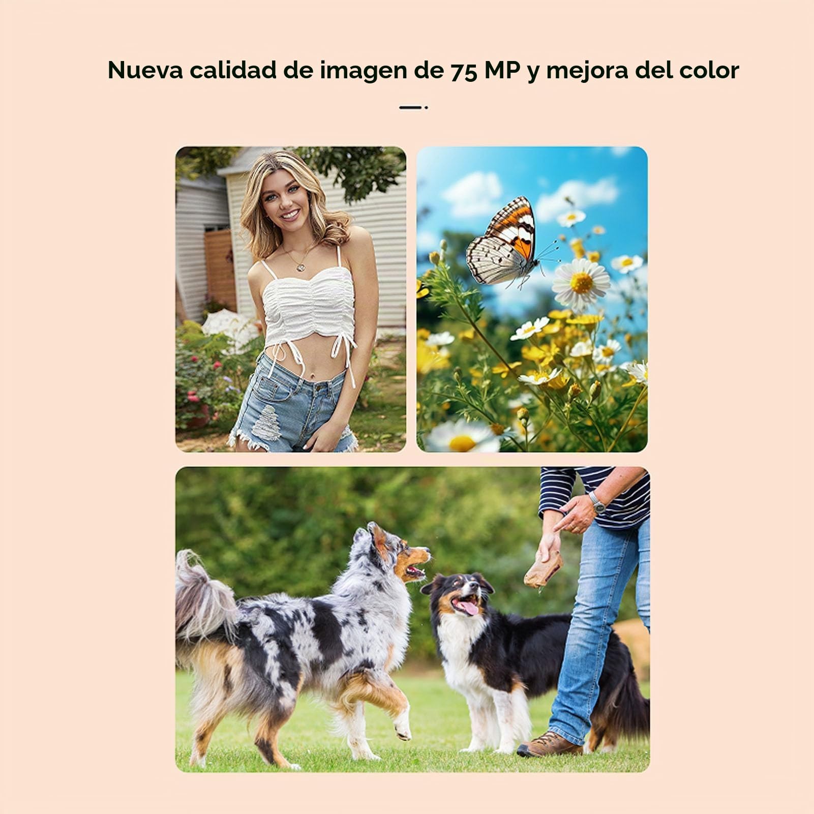 Cámara Digital de 5k para Fotografía, 75MP UHD Camara Fotograficas con Zoom Digital 18x, Pantalla de Flip de 3 "180 °, Cámaras de Vlogging Portátiles (Black)