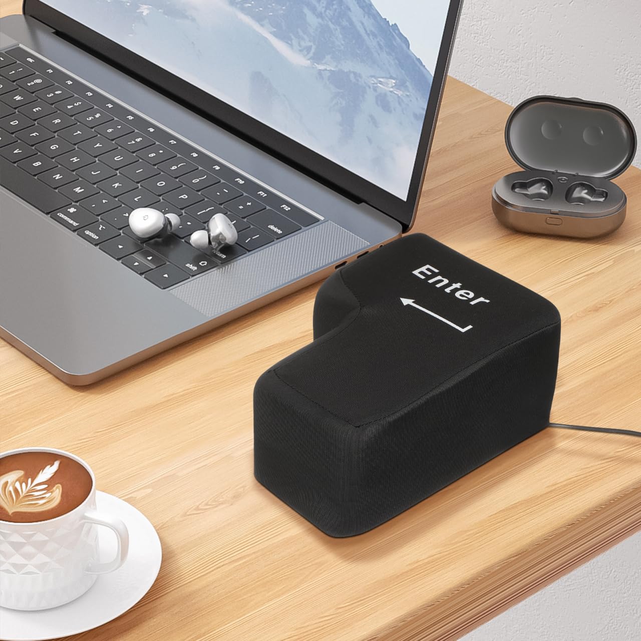 Amosfun Cuscino Enter Gigante Antistress Con Connessione Usb Morbido Supporto Pisolino Per Ufficio Scrivania Strumento Relax Stress Relief