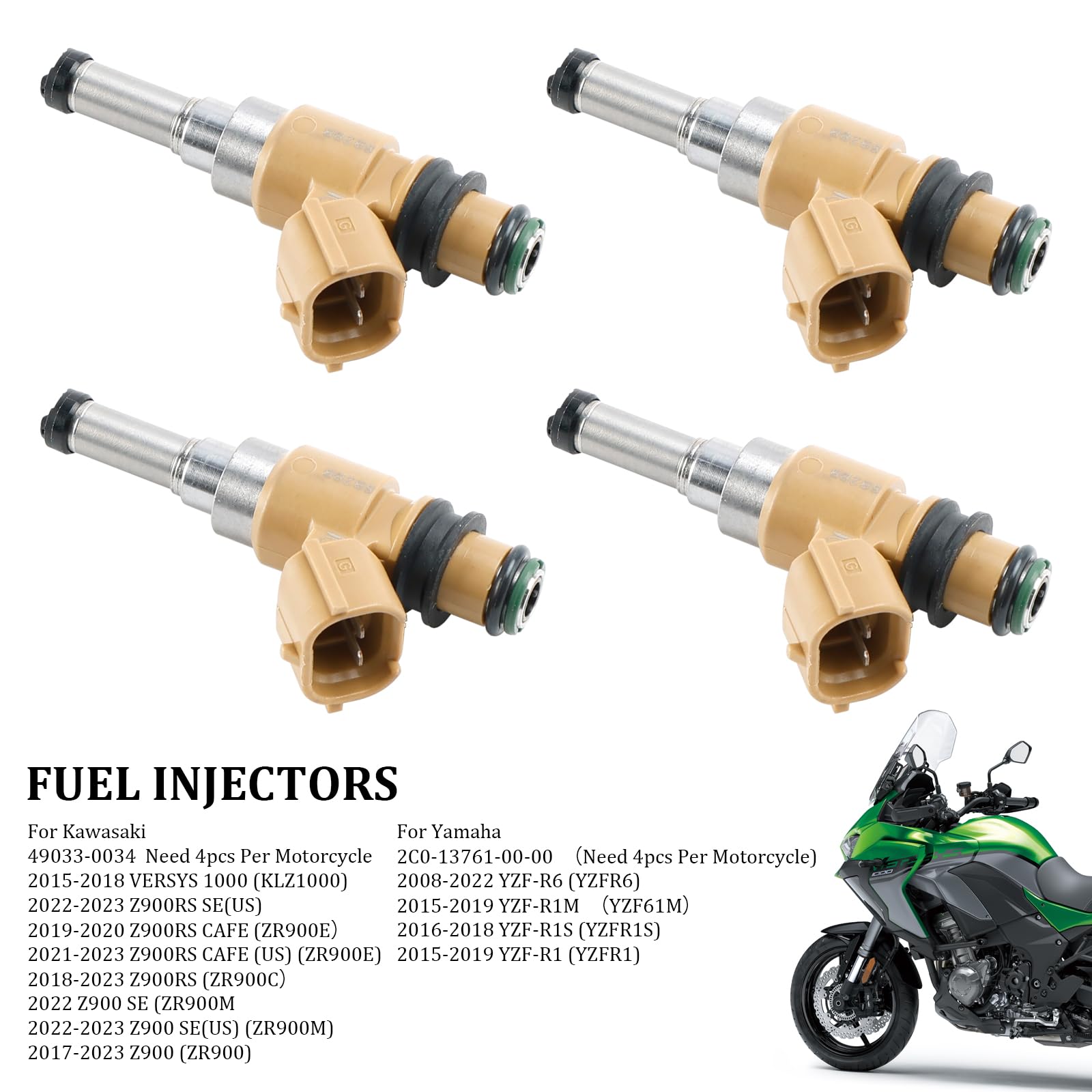 Amazon.com: Frezon 4PCS Fuel Injectors Fit For Kawasaki,For Yamaha