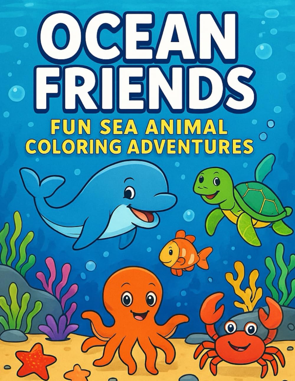 Ocean Friends: Fun Sea Animal Coloring Adventures