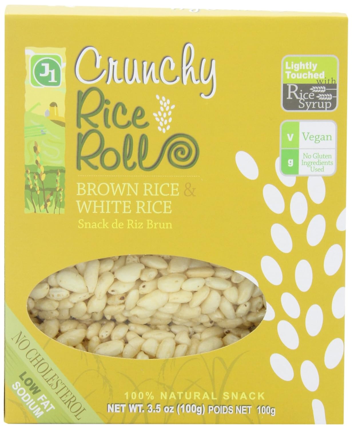 Amazon.com : Jayone Crunchy Rice Rolls Brown Rice and White Rice, 3.5 ...
