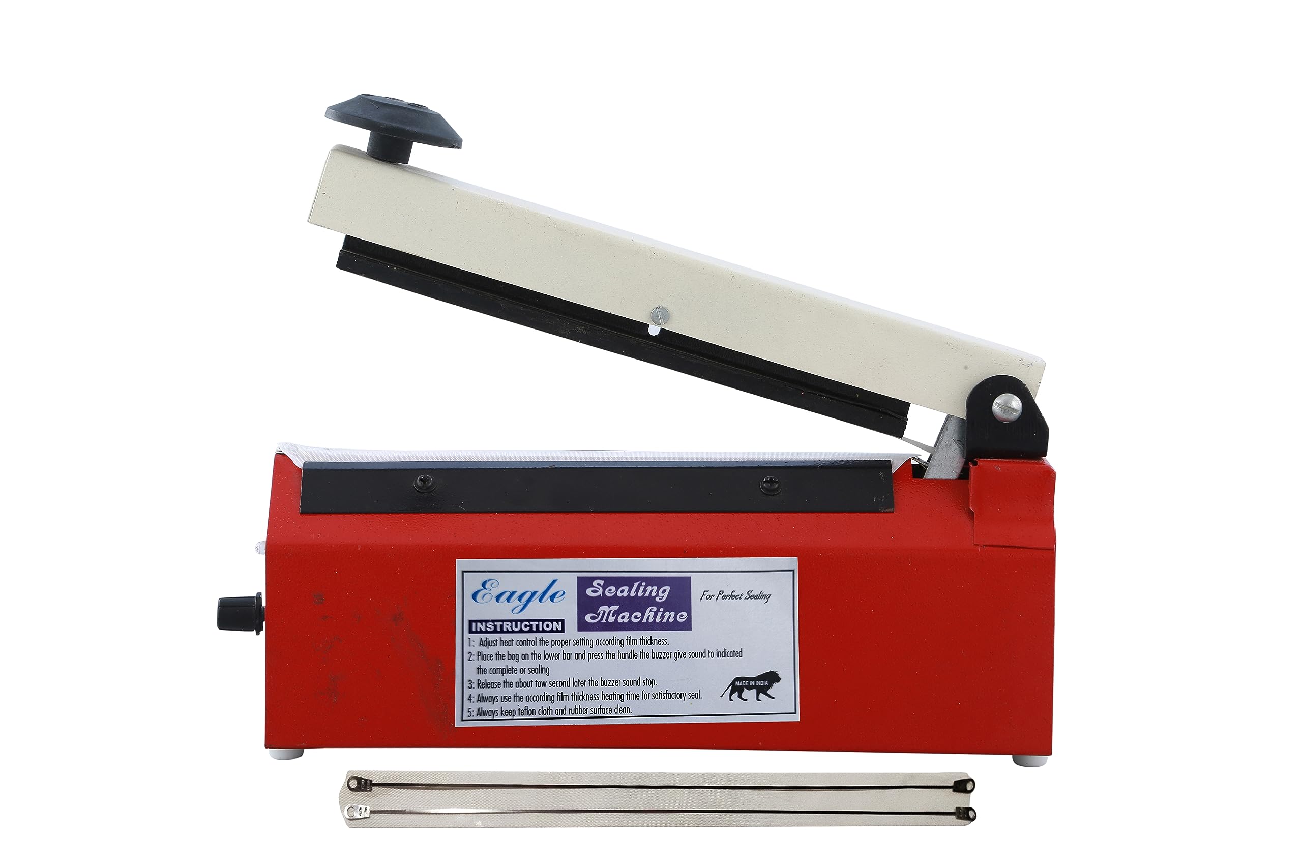 Eagle 8 Inch Heating Poly bag sealing machine | Plastic bag packing machine | Beep function with free 2 Element 1Teflon cloth-image-45
