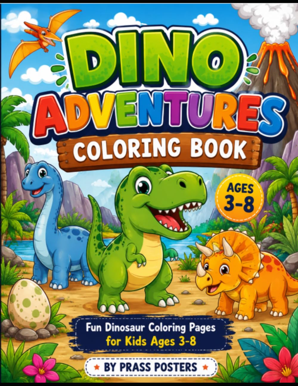 Fun Dinosaur Coloring Pages for Kids Ages 3–8
