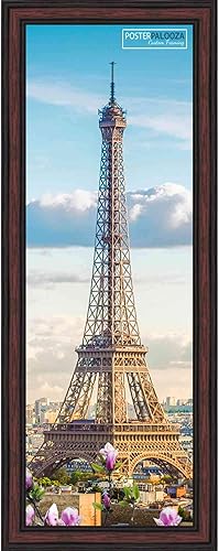 Miniatura 5 de Marco panorámico tradicional de madera de cerezo de 13.5 x 40 pulgadas, marco de fotos incluye acrílico UV, respaldo de tablero de espuma y