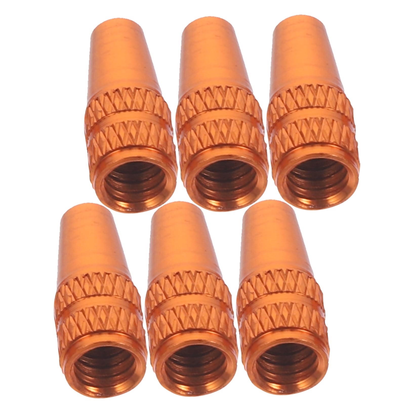 Alasum 6 Pcs Alloy Bike Valve Caps for Road Bikes Dustproof Air Stem Covers Easy Installation Durable Resistant Accessories