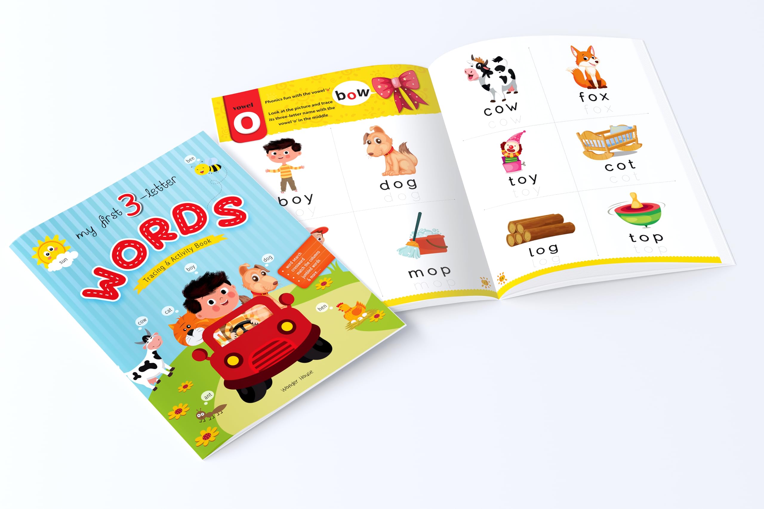 My First 3-Letter Words: Tracing and Activity Book for Kids | Learn to Read, Write & Recognize Words | Ages 3β5 | Early Literacy Made Fun 2