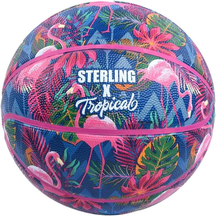Sterling Athletics Tropical Flamingo Pink Superior Grip Indoor/Outdoor Basketball - Size 5 (27.5")