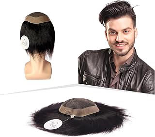 Artello® LOS ANGELES Smart Hair Patch for Men, Smooth Hair Wig in 100% Natural Human Hair, Breathable Mono Lace for Net Ve... Price In India