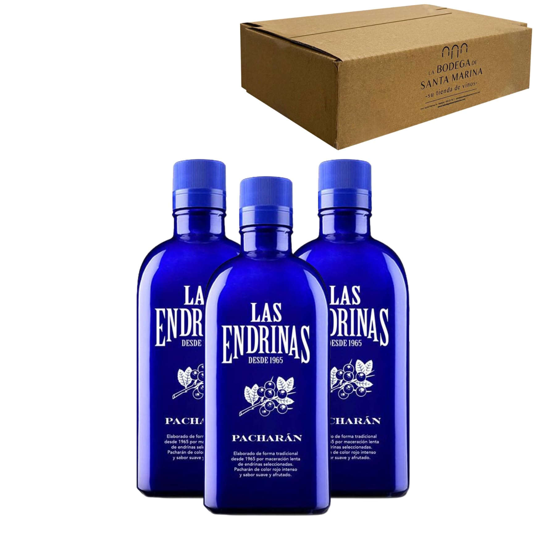 Pacharán Las Endrinas - Celebra los momentos especiales con el licor perfecto Pack 3-1litro