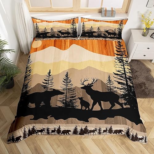 Miniatura 34 de Juego de funda de edredón de escorpión dorado, tamaño queen, exótico, tribal, retro, juego de ropa de cama de lujo para adultos, mujeres y hombres,