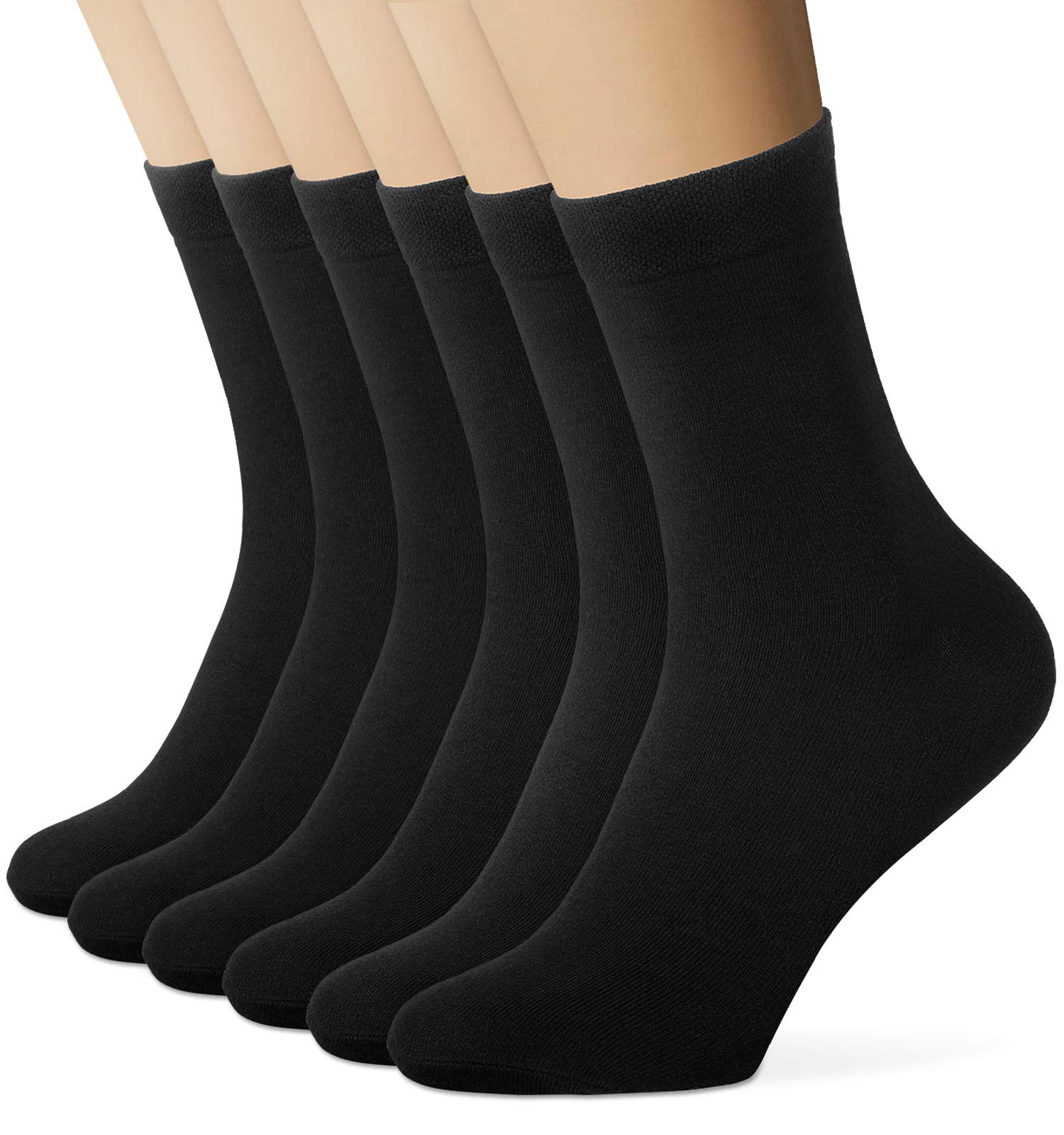 EIISSION Calzini Uomo Calzini Donna Calze Uomo Donna Cotone Calze Running Uomo Corte Calze Antiscivolo Sportivi Lunghe Unisex Calzini Lavoro Calzini Comodi Calzettoni traspiranti 6 Paia Bianco Nero