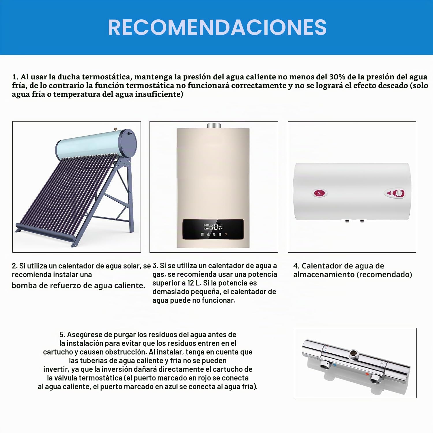 BONADE Columna Ducha Termostatica, Duchas de Baño Columna Barra Altura Ajustable 81mm - 1175mm, Columna Ducha con Grifo, Ducha Termostatica, Conjunto Ducha con Teleducha de lluvia de 10 pulgadas