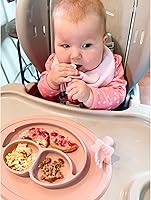 Vista 31 de Elli&Nooli Silicone Baby Utensils Set - 2 Count, Yellow - Star-Shaped Choke Guards for Constructive Eating - Spoon & Fork for Self Feeding