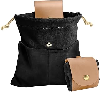 キノコの採餌バッグ - ポータブルブッシュクラフトサック|コンパクトな折りたたみ式ドローストリングポーチ、屋外キャンプアドベンチャーのための耐久性のある旅行ハイキングバッグ、果物、ハーブ、ベリー、ガード用の軽量の収納トート