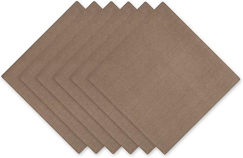 Miniatura 34 de DII - Juego de servilletas de colección sólida, 20x20 pulgadas, vino, 6